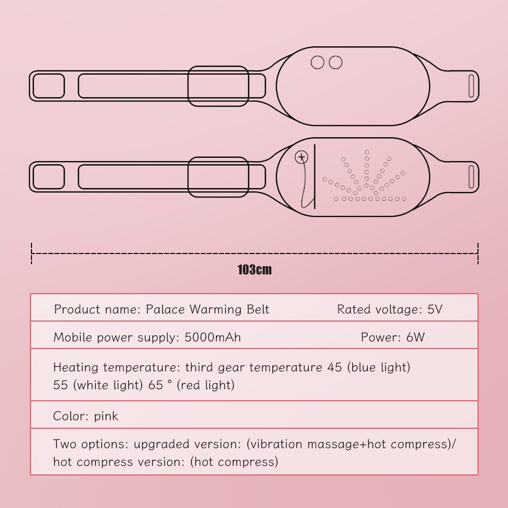 Electric Heated Compress Massaging Belt
